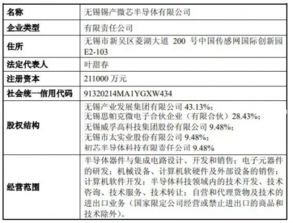 錫產微芯喜獲營業執照，法人代表引領技術服務與轉讓新篇章